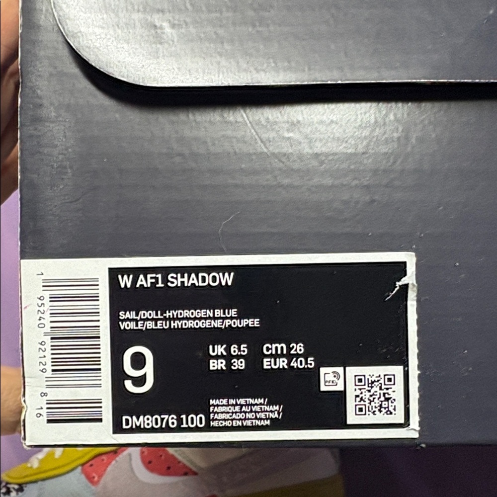 Nike AF1 Shadow Sail/Doll-Hydrogen Blue - Picture 7 of 7